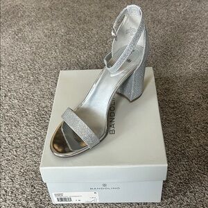 Bandolino Shimmering Silver Heels